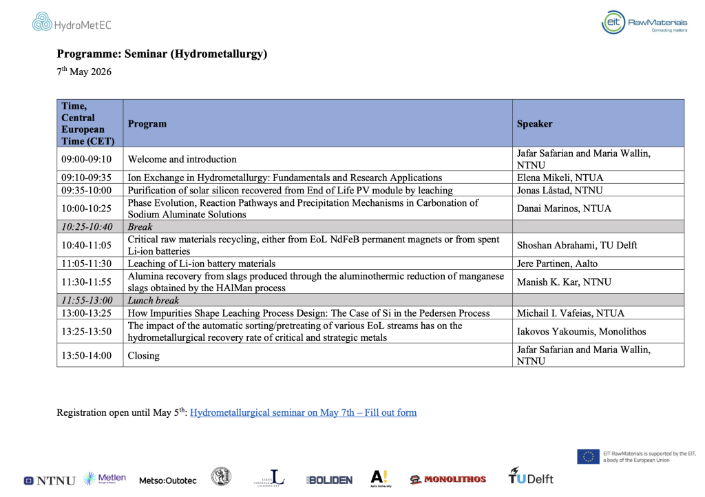 HydroMetEC International Online Seminar